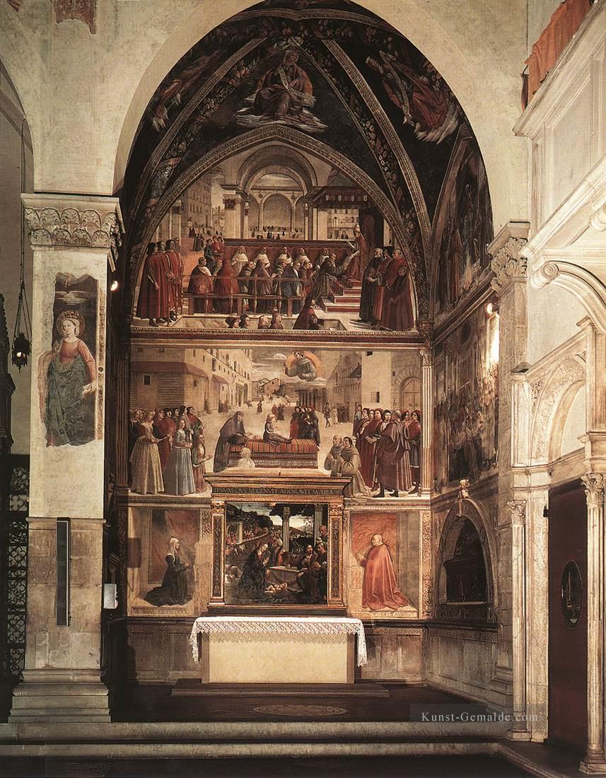 Blick von der Sassetti Kapelle Florenz Renaissance Domenico Ghirlandaio Ölgemälde